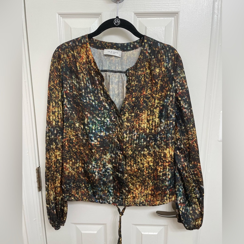 Printed Lola & Sophie Long Bell Sleeves Shirt